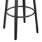 Armen Living Daxton 26" Gray Faux Leather and Black Wood Bar Stool LCDXBABLGR26 - alternate 9